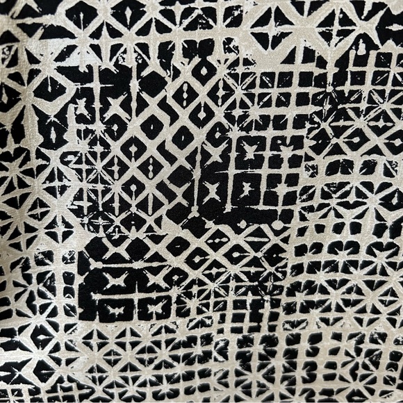 Garnet Hill~ new ~ Silk Geometric Print 3/4 Sleeve Lined Shift Dress in size 18 - Picture 9 of 9